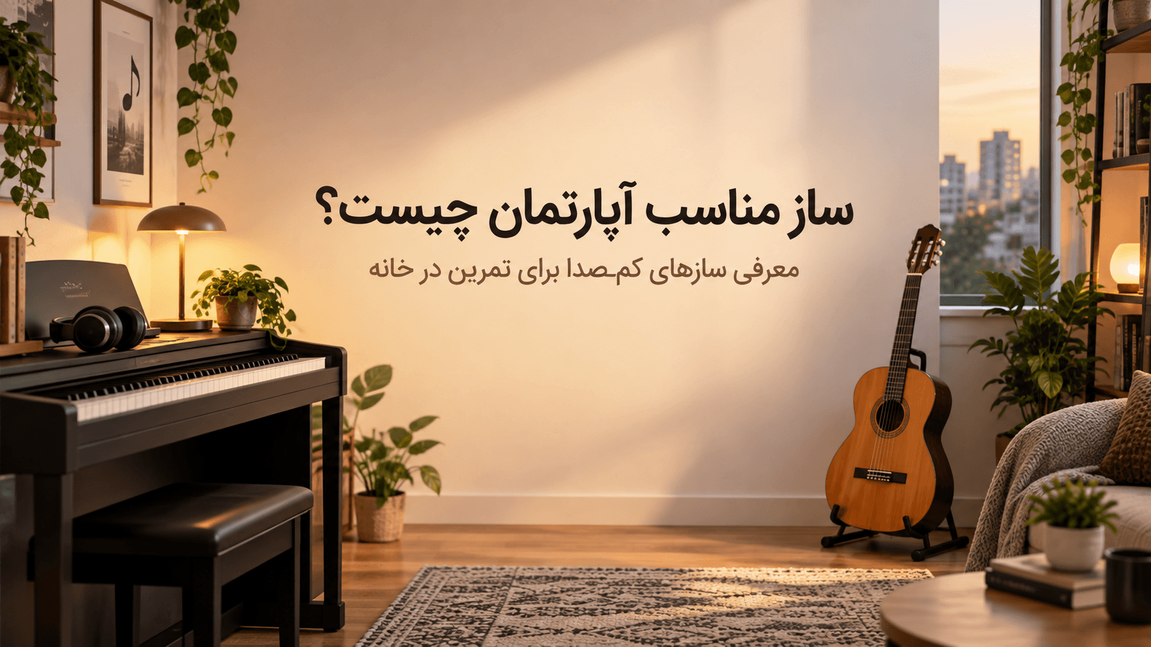🎵 ساز مناسب آپارتمان چیست؟ معرفی سازهای کم‌صدا برای تمرین در خانه