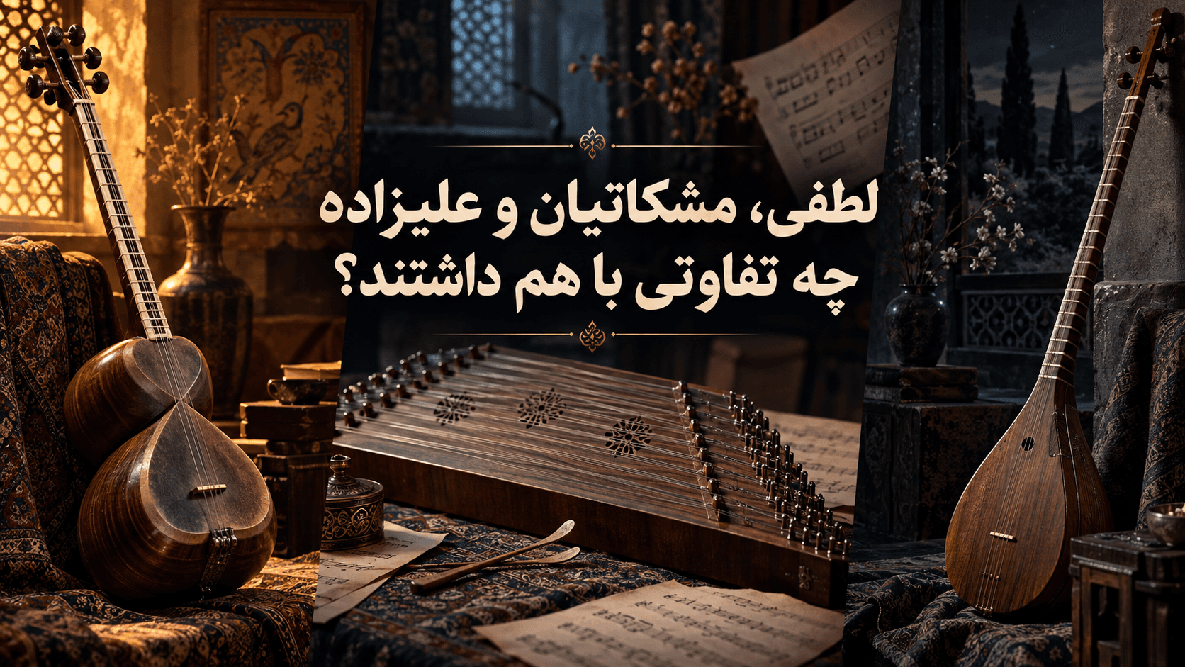 لطفی، مشکاتیان و علیزاده چه تفاوتی با هم داشتند؟ 🎼
