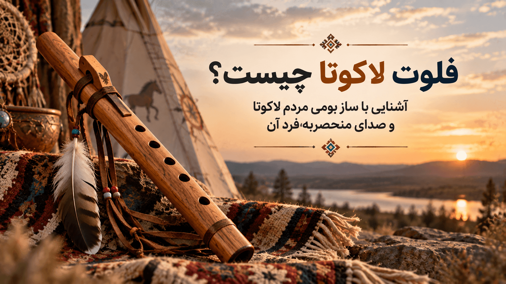 🎵 فلوت لاکوتا چیست؟ آشنایی با ساز بومی مردم لاکوتا و صدای منحصربه‌فرد آن