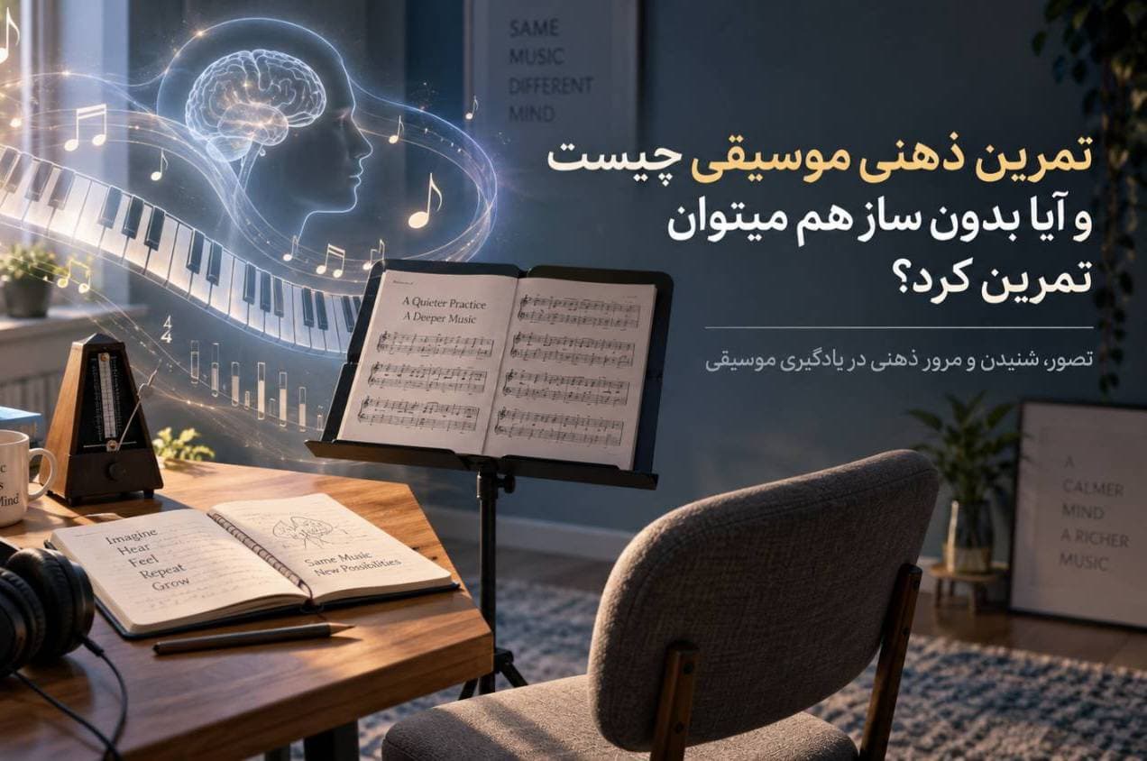 🧠 تمرین ذهنی موسیقی چیست؟ آیا بدون ساز هم می‌توان تمرین کرد؟