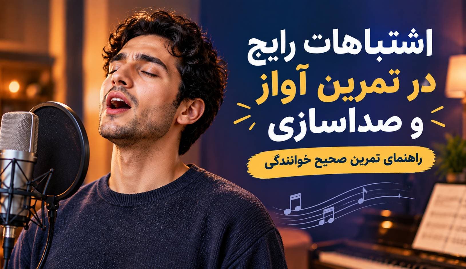 اشتباهات رایج در تمرین آواز و صداسازی؛ راهنمای تمرین صحیح خوانندگی